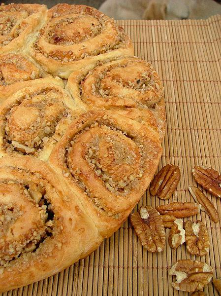 Brioche roulée aux noix & à la cannelle (dutch sticky rolls, recette amish) 017