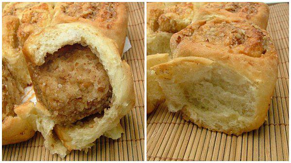 Brioche roulée aux noix & à la cannelle (dutch sticky rolls, recette amish) brioche noix pécan