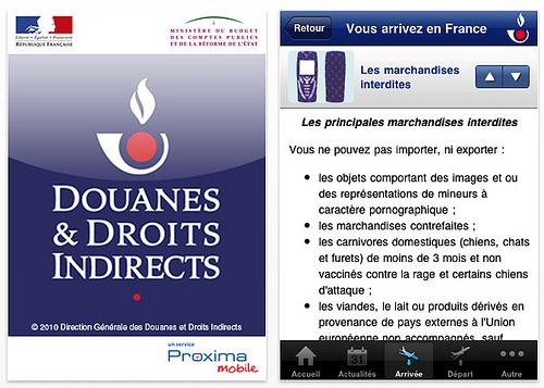 La douane lance une app sur iPhone pour informer les touristes... La douane lance une app sur iPhone pour informer les touristes...
