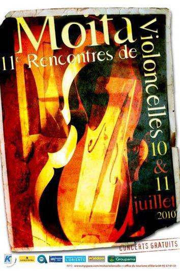 11ème rencontres de violoncelles de Moïta ce week-end : Le programme.