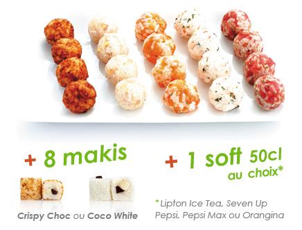 une idée originale pour la coupe du monde de foot: les sushis ronds!