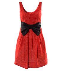 H&M; - Shop online Robe rouge à pois H&M.jpg