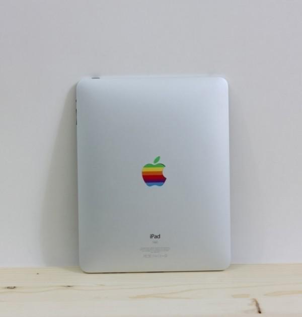 Sticker logo Apple vintage pour iPad