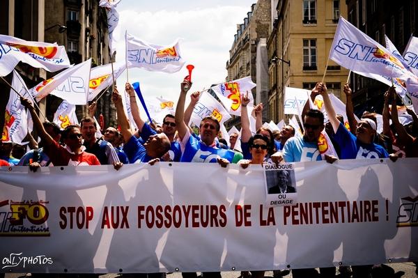 Manifestation du Syndicat Force Ouvrière Pénitentiaire, Paris. manifestation-fo-penitentiaire
