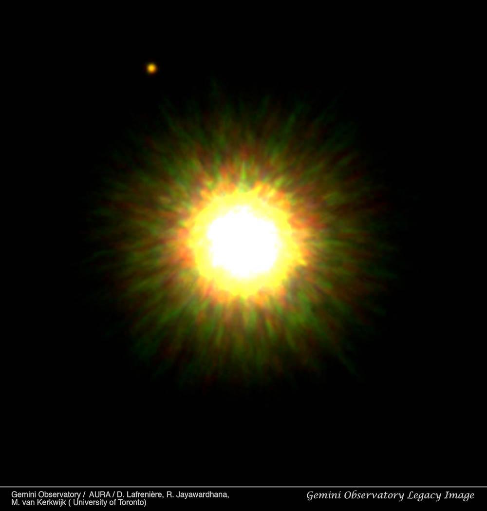 First Picture of Likely Planet around Sun-like Star Première image directe d'une exoplanète