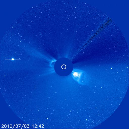 CME_July3 Ejection de masses coronales ou orages magnétiques le 3 juillet 2010