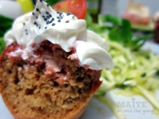 IMG_1831 Cupcake salé « Chèvre / Betterave »