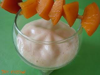 Espumas de Milk shake à l'abricot