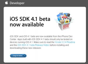 iOS-4.1 Mise à jour 4.1 d’iOS et SDK 4.1 disponible pour les développeurs !