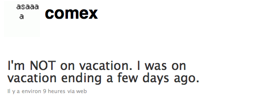 comex-twitter-holidays Comex n’est pas en vacances, jailbreak à venir ?