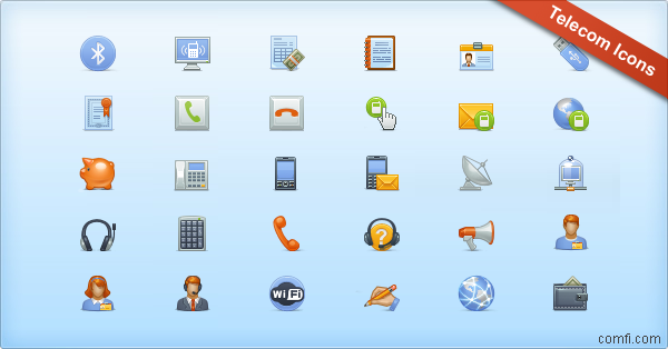 comfi-telecom-icon-preview Icones, plugin jquery et wordpress