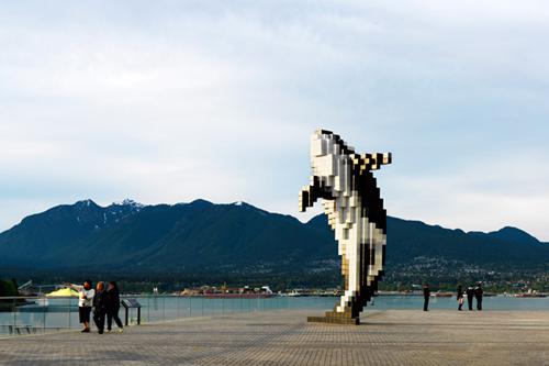 sculpture orque en pixels, juil 2010 sculpture orque en pixels