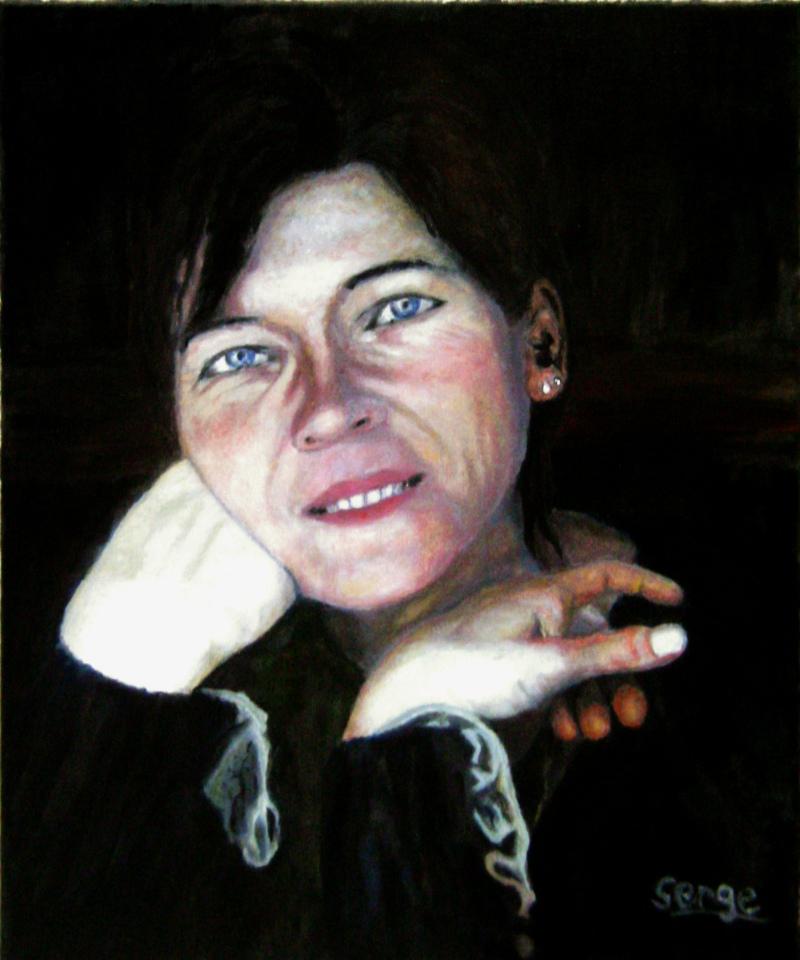 Portrait de Françoise portrait de Francoise, peinture de Serge Boisse