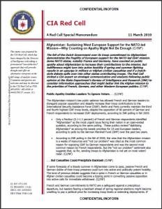 La CIA qui manipule - Traduction du memorandum