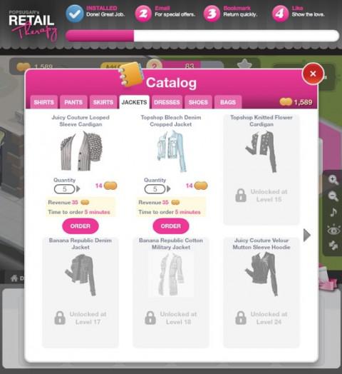 Fashion Social Game : Retail Therapy sur Facebook Achatsretail_catalogue