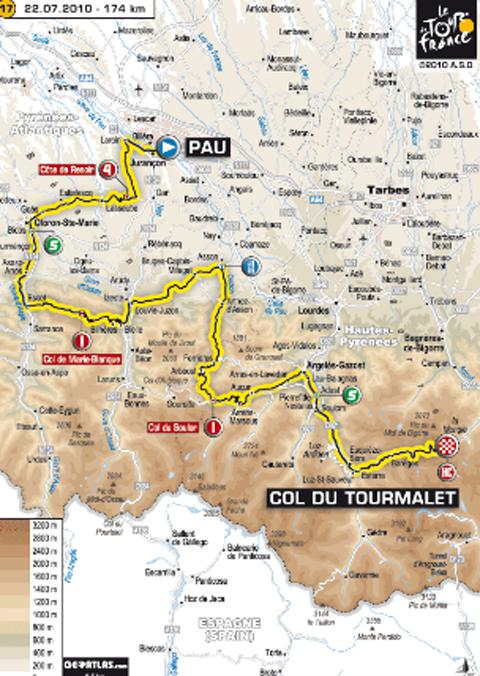 Tour de France 2010 ... Tout sur l'étape 17 du jeudi 22 juillet 2010