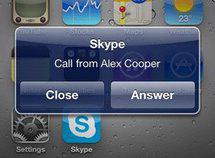 Skype pour iPhone gère le multitâche et la 3G... Skype pour iPhone gère le multitâche et la 3G...