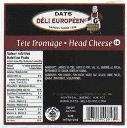 Dats Déli Européen - « Tête fromage »