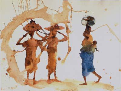 barcelo-sangha-ibe-deux-soeurs-et-jeune-mere-mixte-sur-papier.1279867755.jpg