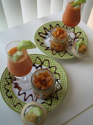 GASPACHO ET TARTARE DE MELON!!!! GASPACHO ET TARTARE DE MELON!!!!
