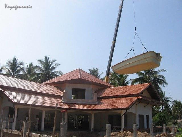 Piscine volante en Thaïlande