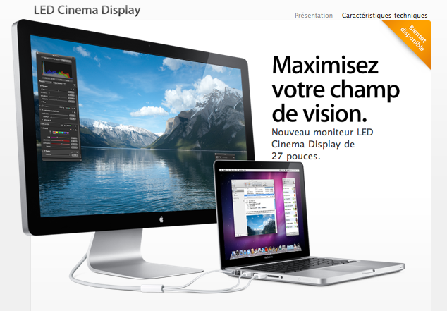 Apple: Nouveaux iMac, Magic Trackpad, Battery Charger et Cinema Display