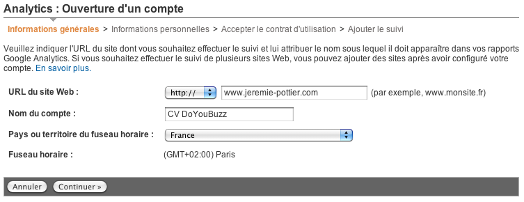 Utilisez Google Analytics pour analyser la performance de votre CV