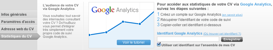 Utilisez Google Analytics pour analyser la performance de votre CV