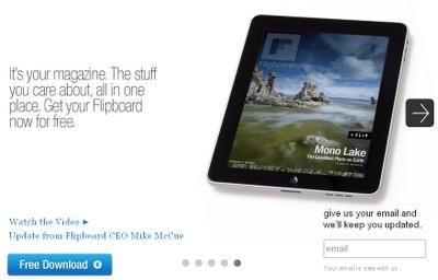 Flipboard pour iPad magazine twitter facebook appstore pulse flipboard ipad iphone 4 ios