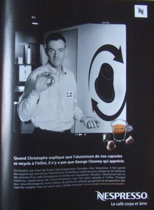 Tendance du mois : L'Employé Egérie Publicite-nespresso1