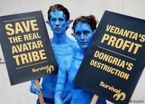 Les Na’vi d’Avatar à Londres pour stopper la mine de Vedanta
