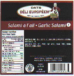 Dats Déli Européen - Salami à l'ail