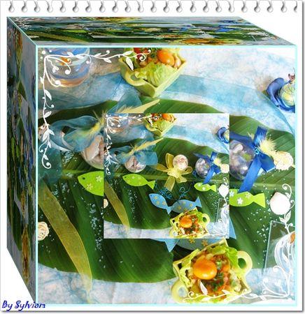 Mes Créations pour une table des Mers du Sud cube6