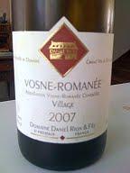 Vendredi du vin, oenotourisme : Vosne Romanée Rion 2007