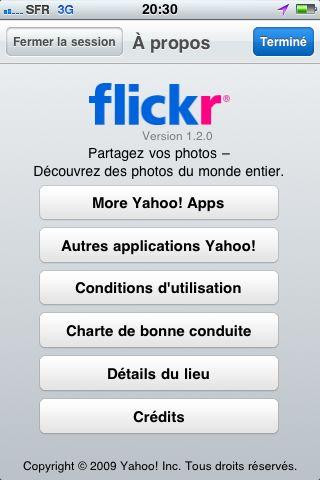 iphone  Mise à jour de Flickr pour iPhone