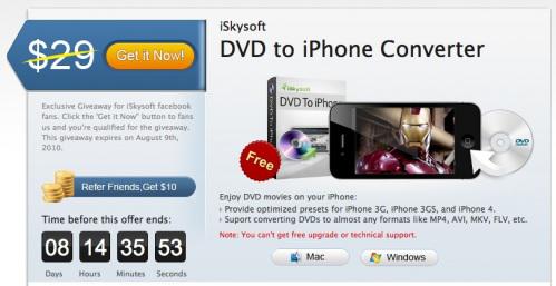 DVD to iPhone Converter gratuit pour iPhone