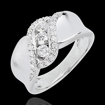 Collection Triade: les trilogies, messagères d’amour… bague trilogie diamant