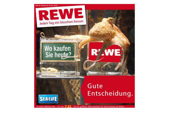 Paul Le Poulpe, dans une publicité en Allemagne (Crédits : DR - Spiegel) Photo : Paul Le Poulpe, dans une publicité en Allemagne