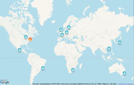 NikeActive - Carte des villes Nike Active – Partez à la conquête du monde