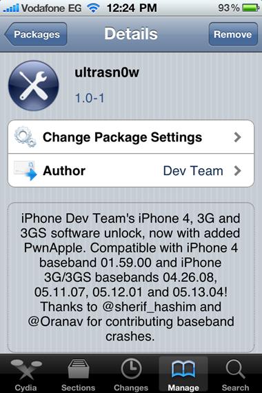 TUTO: Désimlock iPhone 4 avec Ultrasn0w 1.0-1 !