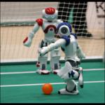 Des robots footballeurs prêt à prendre la relève en cas de grève.