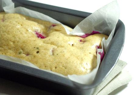 Mini cake aux framboises et thé matcha IMGP1092