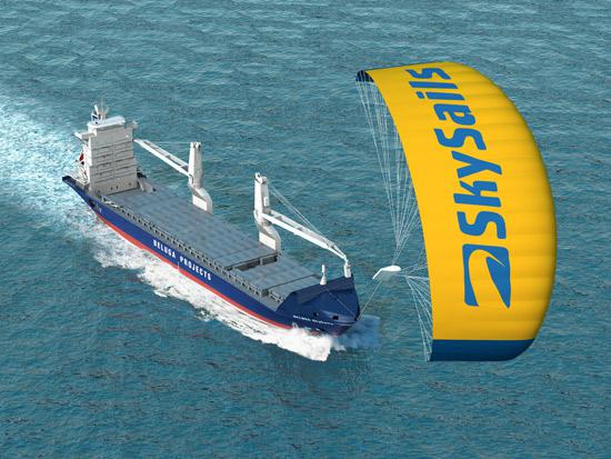 Le Kite Ship, système de transport maritime à faible cout énergétique