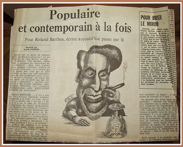 Roland Barthes : populaire et contemporain (1)