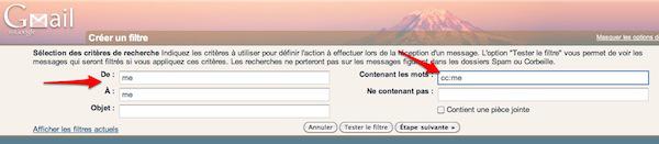 filtre gmail 1 Gmail: deux filtres qui allégeront votre boîte de réception [Astuce]