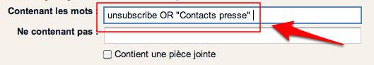 filtre gmail 4 Gmail: deux filtres qui allégeront votre boîte de réception [Astuce]