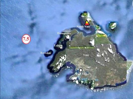 10 Août 2010, un séisme de Magnitude 7.5 déclenche une nouvelle crise sismique au Vanuatu