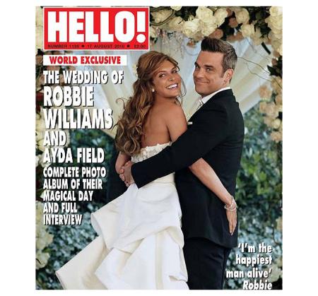 Robbie Williams dévoile les photos de son mariage