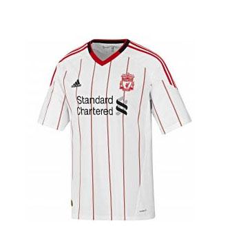 Premier League : Maillots de Liverpool 2010 – 2011