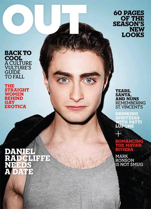 Daniel Radcliffe pour le magazine gay OUT!